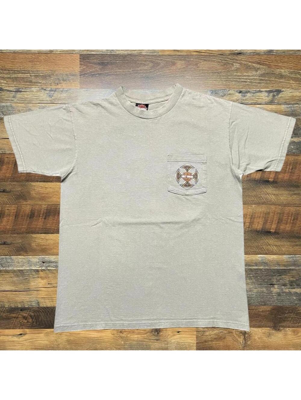 Vintage Harley Davidson Myrtle Beach SC Pocket Tee Shirt Size Large